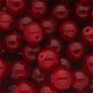 10 mm Glasperlen Burgundy red