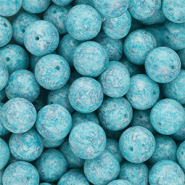 14 mm Glasperlen Multicolour blue