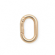 Zubeh&ouml;r f&uuml;r Schl&uuml;sselanh&auml;nger, Karabiner oval Gold