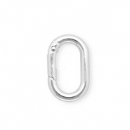 Zubeh&ouml;r f&uuml;r Schl&uuml;sselanh&auml;nger, Karabiner oval Silver
