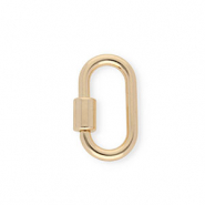 Zubeh&ouml;r Schl&uuml;ssel Anh&auml;nger Schloss, Oval Gold