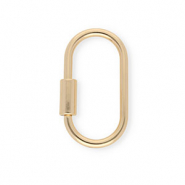 Zubeh&ouml;r Schl&uuml;ssel Anh&auml;nger Schloss, Oval Gold