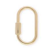 Zubeh&ouml;r Schl&uuml;sselanh&auml;nger, Karabiner Oval Gold