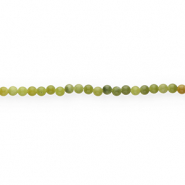 Naturstein Perlen Seraphinit 6mm Army green