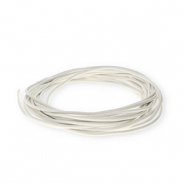 Leder rund 2&nbsp;mm White