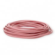 Leder rund 3&nbsp;mm Light pink
