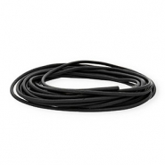 Leder rund 3&nbsp;mm Black