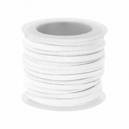 Kunstwildleder flach 3&nbsp;mm White