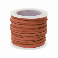 Kunstwildleder flach 3&nbsp;mm Burnt orange