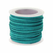 Kunstwildleder flach 3&nbsp;mm Teal Blue