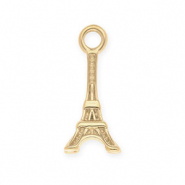 Anh&auml;nger aus rostfreiem Edelstahl, Eiffelturm Gold