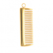 Anh&auml;nger aus rostfreiem Edelstahl, Kamm Gold