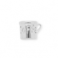 Anh&auml;nger aus rostfreiem Edelstahl, Kaffeetasse Silver