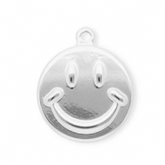 Anh&auml;nger aus rostfreiem Edelstahl, Smiley Silver