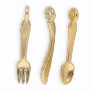 Anhänger aus rostfreiem Edelstahl, Besteck Gold