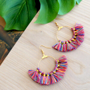 Schmucksets Fringe Creolen mit Quasten ♡ 