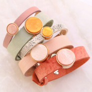 Schmucksets Inspiration mit Cuoio Armbändern und Schlüsselanhänger