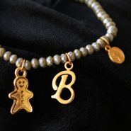 Schmucksets Dekorieren Sie Ihre Facett Glas Armbänder mit Metall Anhänger DQ!