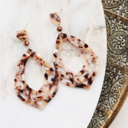 Schmucksets Statement Ohrringe mit Resin Anhänger