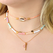 Schmucksets Sommerliche Ketten und Ohrringe mit Acryl Perlen