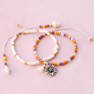 Schmucksets Ohrringe und Armbänder mit den beliebten Miyuki Perlen