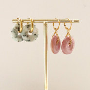 Schmucksets Sie machen die schönsten Ohrringe und Armbänder mit Naturstein Disc Anhängern