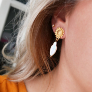 Schmucksets Inspiration für Haarschmuck und Ohrringe mit Süsswasserperlen