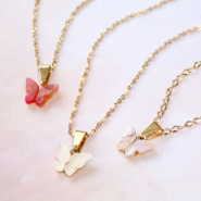 Schmucksets Schmuck Inspiration mit Stainless Steel Resin Schmetterling Anhänger