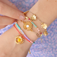 Schmucksets Herstellung von stilvollem Schmuck mit DQ-Metall-Blumenanhängern und Zwischenstücken