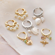 Schmucksets Machen Sie schoene Ohrringe mit Messingcreolen aus TQ Metall