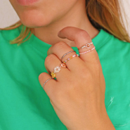 Schmucksets Schmuck entwerfen mit Zirkonia-Perlen