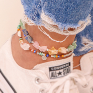 Schmucksets Schmuckinspiration mit rauen Natursteinperlen