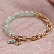 Schmucksets So gestalten Sie Ohrringe und Armbänder mit Crackle-Glasperlen 