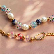 Schmucksets Schmucksets mit handbemalten Glasperlen gestalten