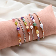 Schmucksets Werden Sie kreativ mit verschieden geformten Natursteinen 