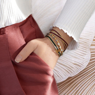 Schmucksets Inspirationen mit Armbänder aus Schmuckband 