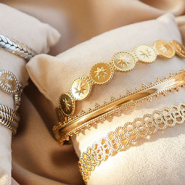 Schmucksets Stellen Sie Sets mit Armreifen aus Edelstahl zusammen