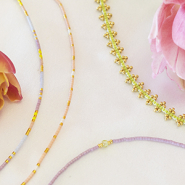 Schmucksets Minimalistische Schmuckdesigns mit Miyuki Delicas 15/0