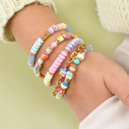 Schmucksets Verspielte Ohrringe und Armbänder mit Polymerperlen herstellen