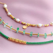 Schmucksets Armbandesigns mit DQ-Metallperlen und Zwischenstücken