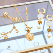 Schmucksets Anhänger und Perlen aus Edelstahl stilvoll in eine Kollektion integrieren