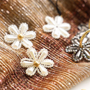 Schmucksets Festliche Sets mit Blumen-Facettperlen-Anhängern kreieren