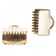 DQ Metall Klemmen 8mm Gold
