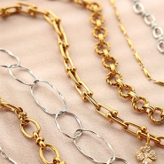 Neu Neue Meterware Jasseron aus Edelstahl