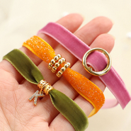 Neu Neue schimmernde Samt- und Satin-Bänder