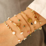 Neu Jasseron aus Edelstahl mit Steinen