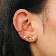 Neu TQ-Messing-Ohrstecker 