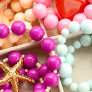 Schmucksets Unendlich kombinierbar: große, runde Acrylperlen