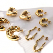 Neu Modern, auffallend Ohrringe aus Edelstahl