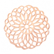 Bohemian Zwischenstücke rund 15mm Rosegold